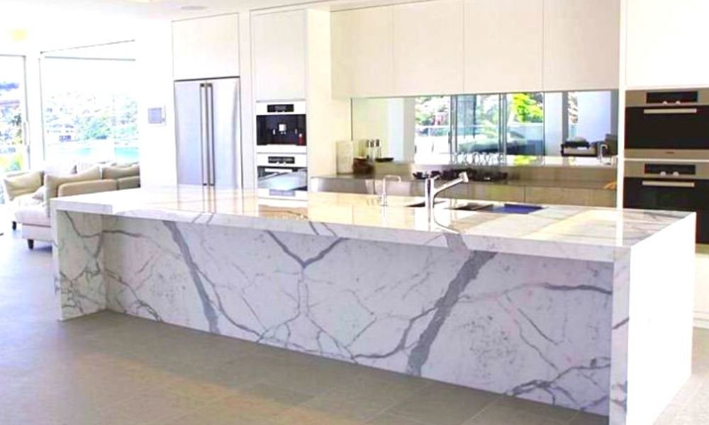 White Marble Countertops for Kitchen 7