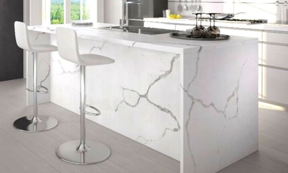 White Marble Countertops for Kitchen 8